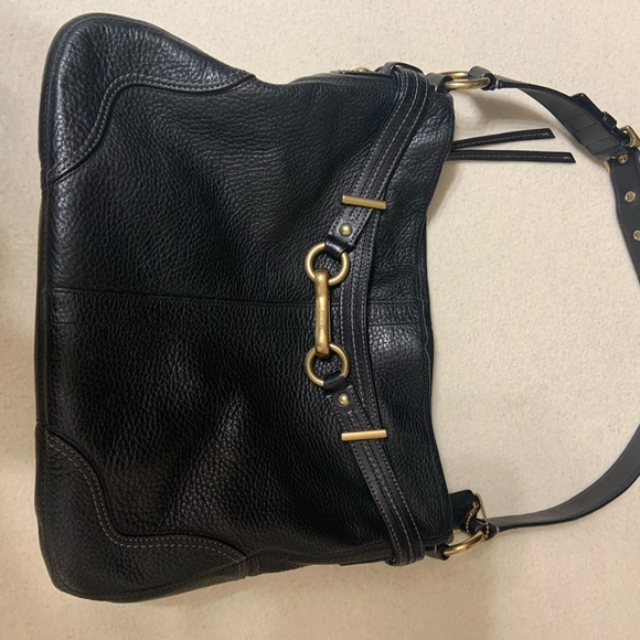 Coach Black Leather Bag-Final Price Droo - Picture 3 of 8